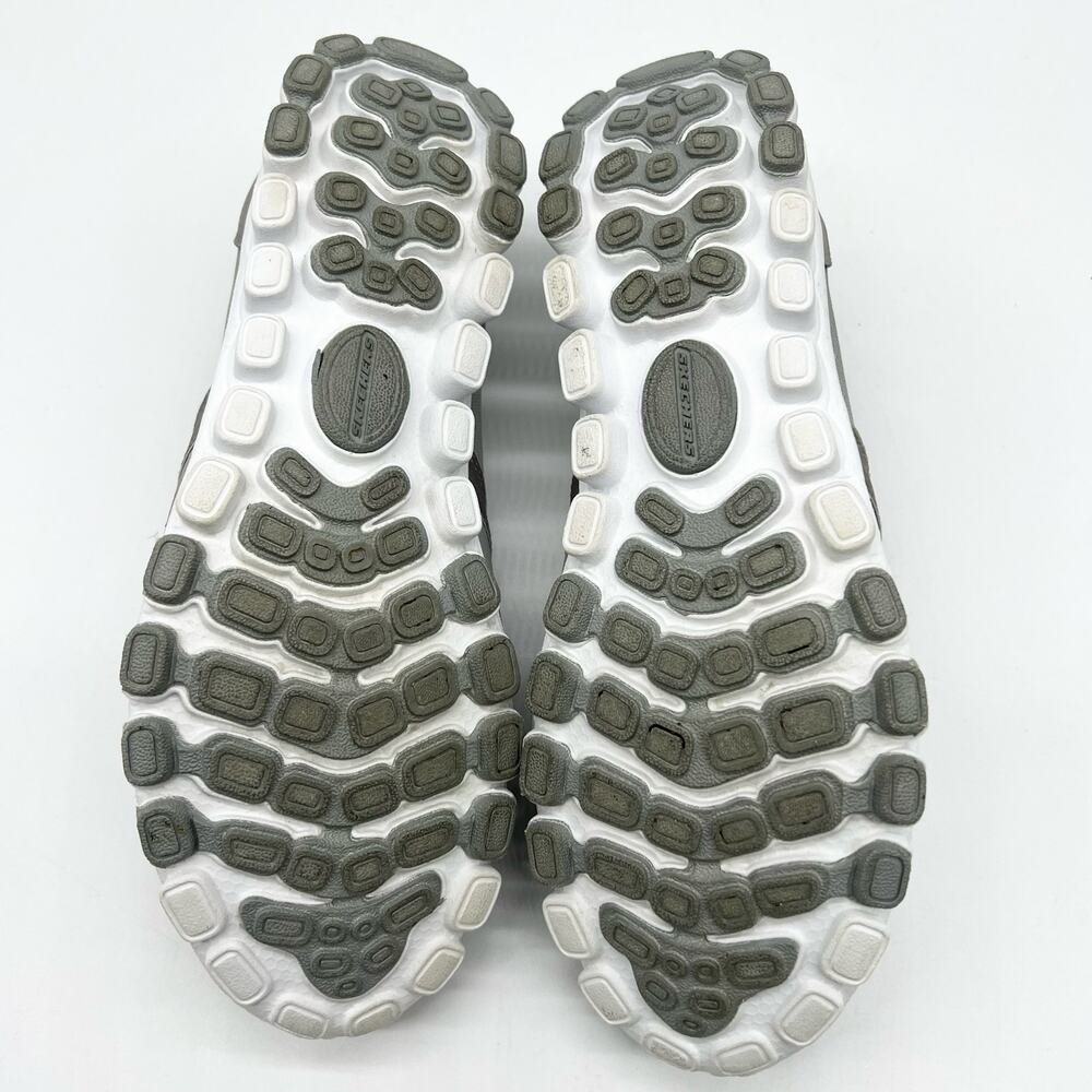 Skechers EZ Flex Womens 9 Lightweight Slip‎ On Sport Active Shoes Sneakers Gray - Picture 4 of 9